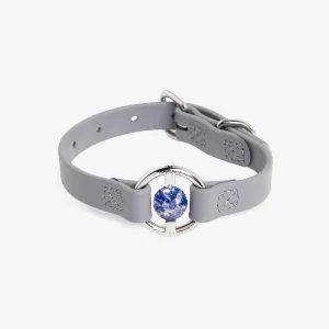 All Eyes On Me Dog Collar Sea Lavender/Sodalite