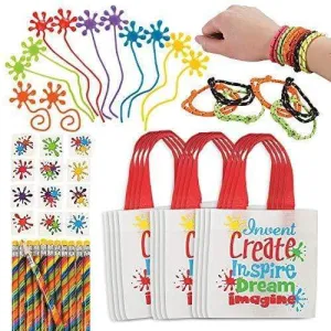 Art Party Supplies - Artist Party Favors for Kids Including Goody Bags, Toys, and Keepsakes (60 Pieces)