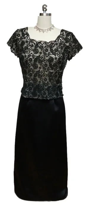 *BEAUTIFUL MCCLINTOCK COLLECTIONS BLACK LONG EVENING SKIRT - JUST IN TIME FOR THE HOLIDAY PARTIES