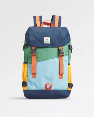 Boondocker Recycled 26L Backpack - Navy/ Laurel Green/ Blue Haze