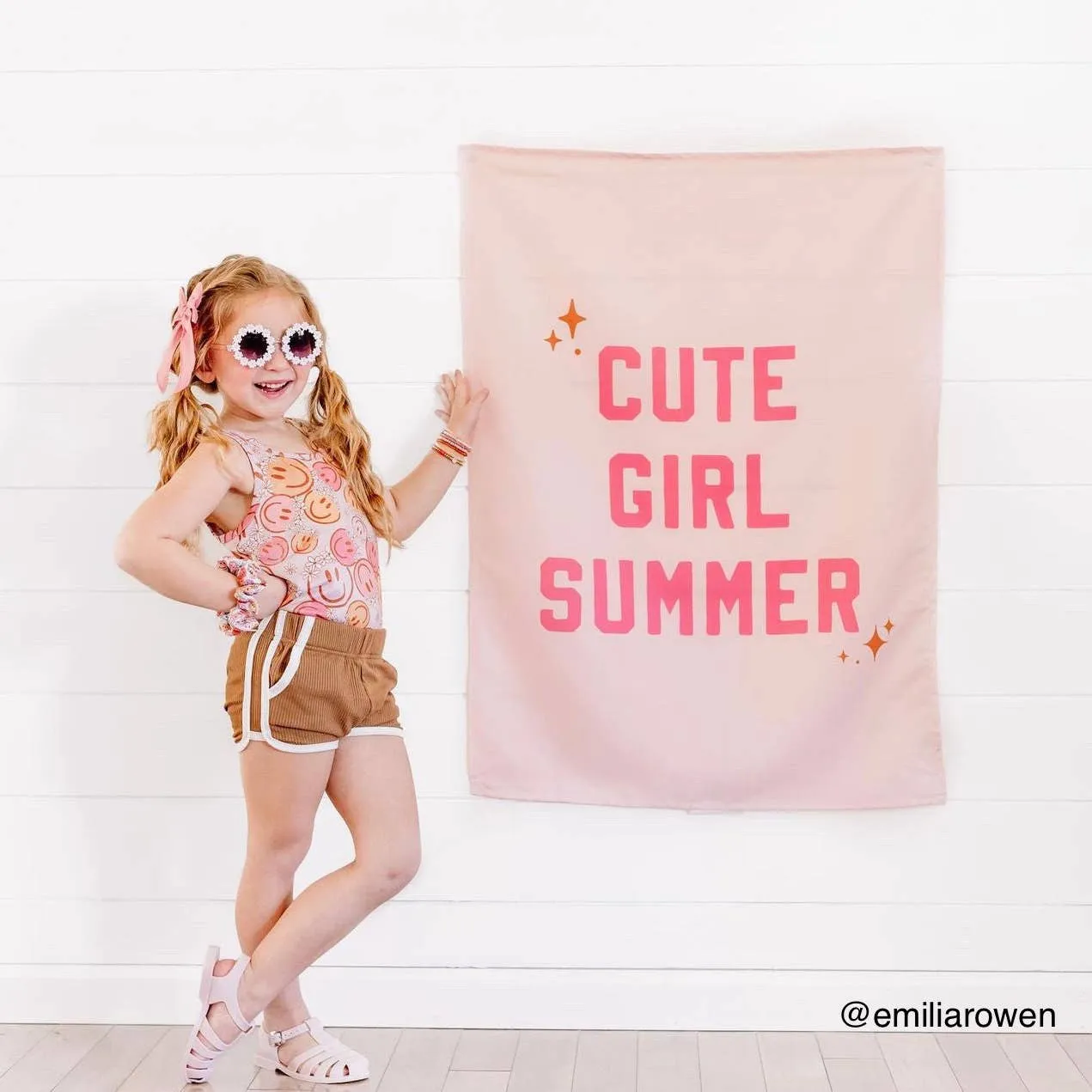 Cute Girl Summer Banner