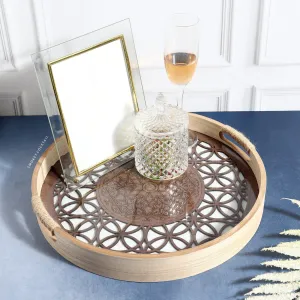 Designer Brown Luxury Serving Tray