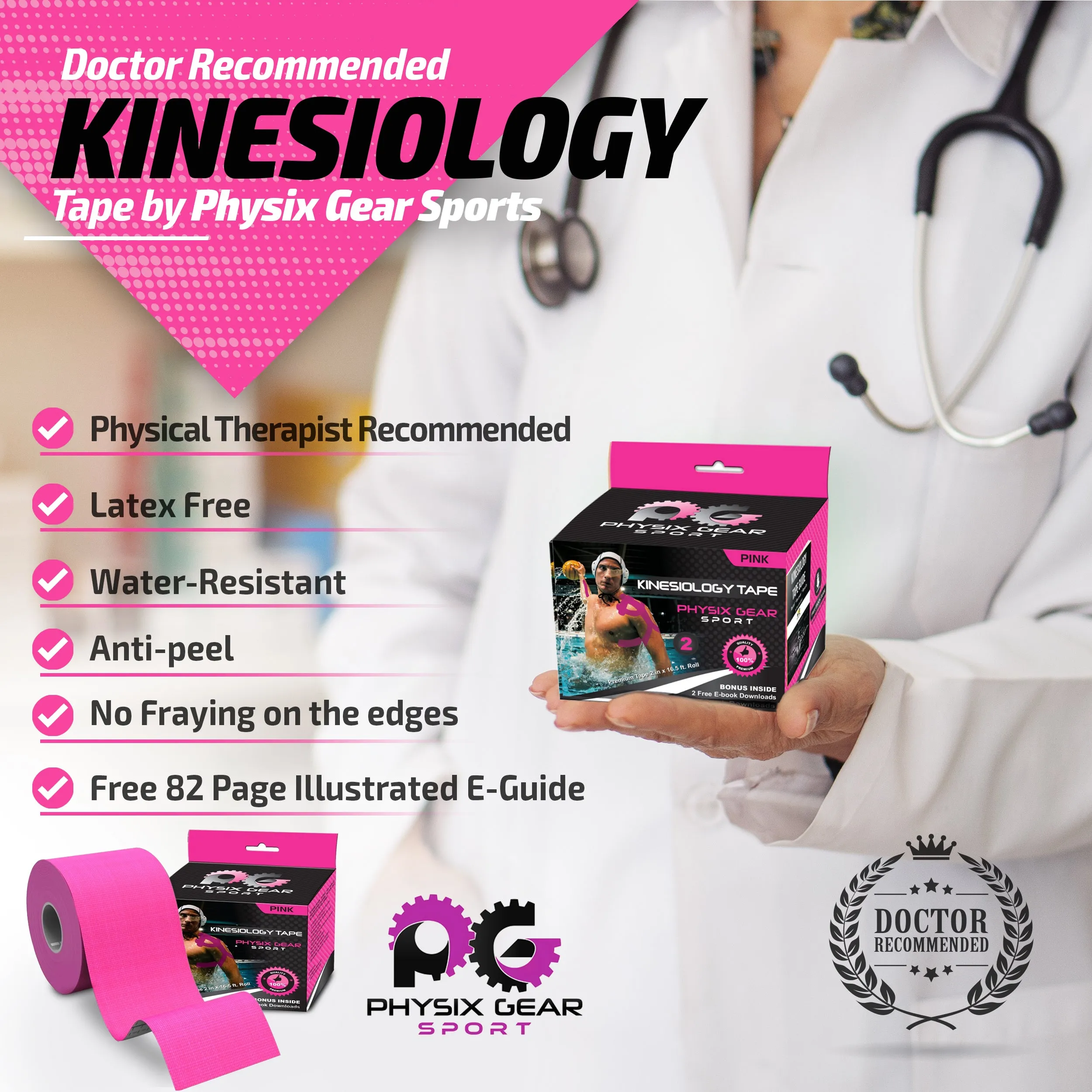 Kinesiology Tape - Support and Pain Relief for Active Lifestyles