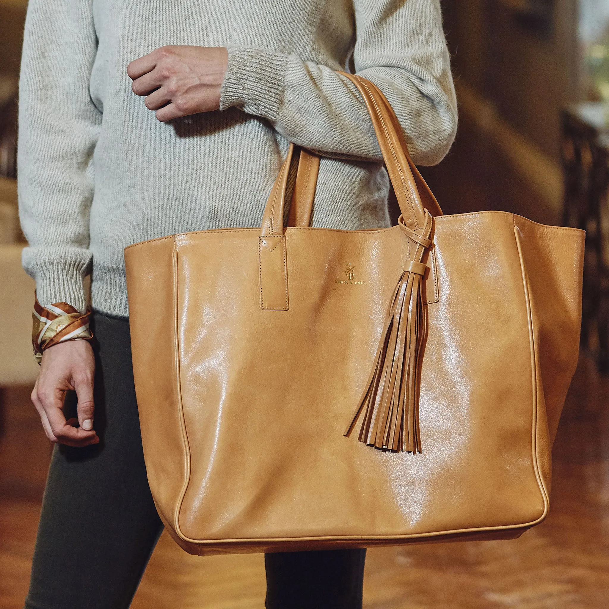 Leather Wellington Weekender