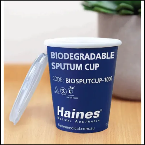 LID ONLY for Biodegradable Sputum Cup - Box 1000