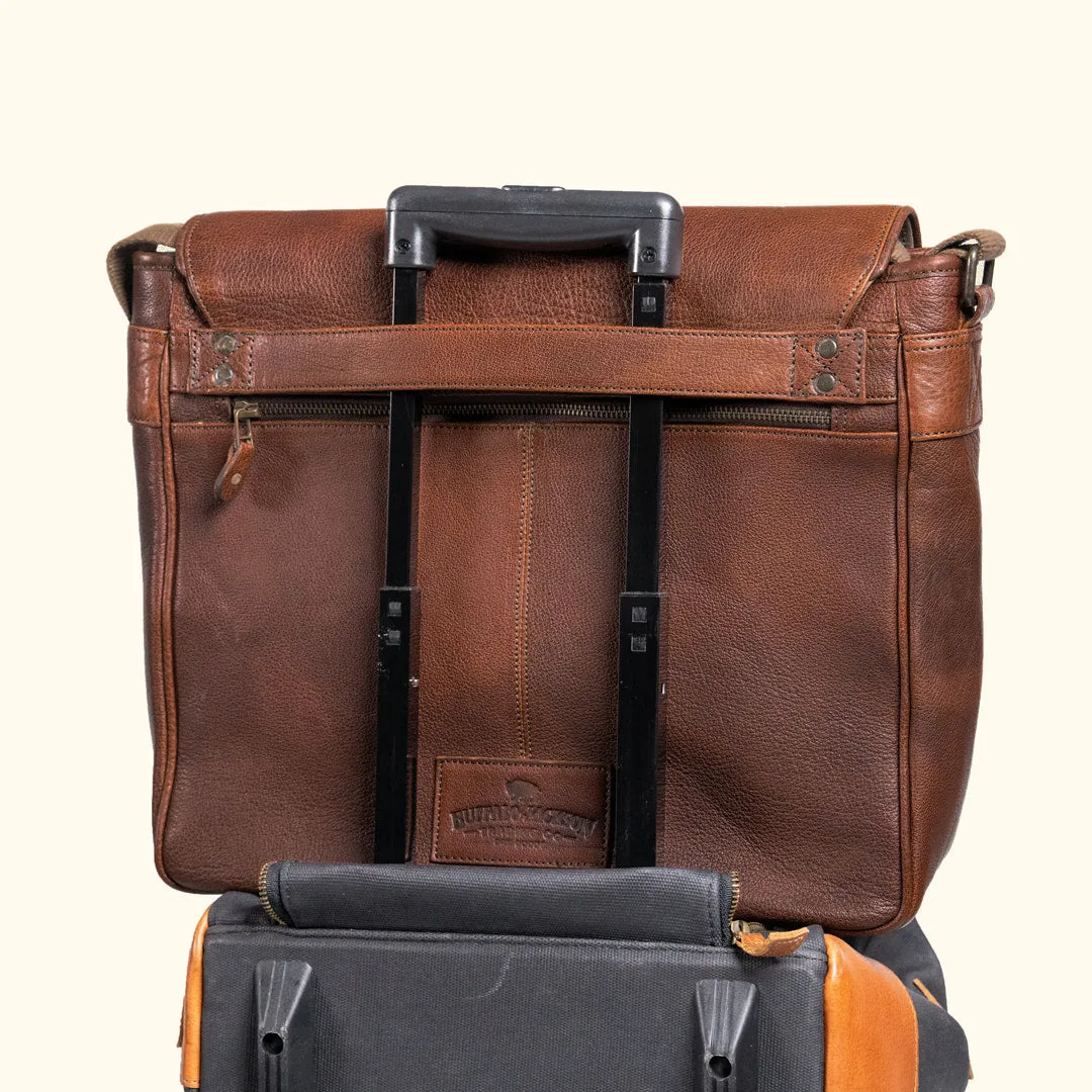 Limited Edition Roosevelt Buffalo Leather Messenger Bag | Buffalo Grain