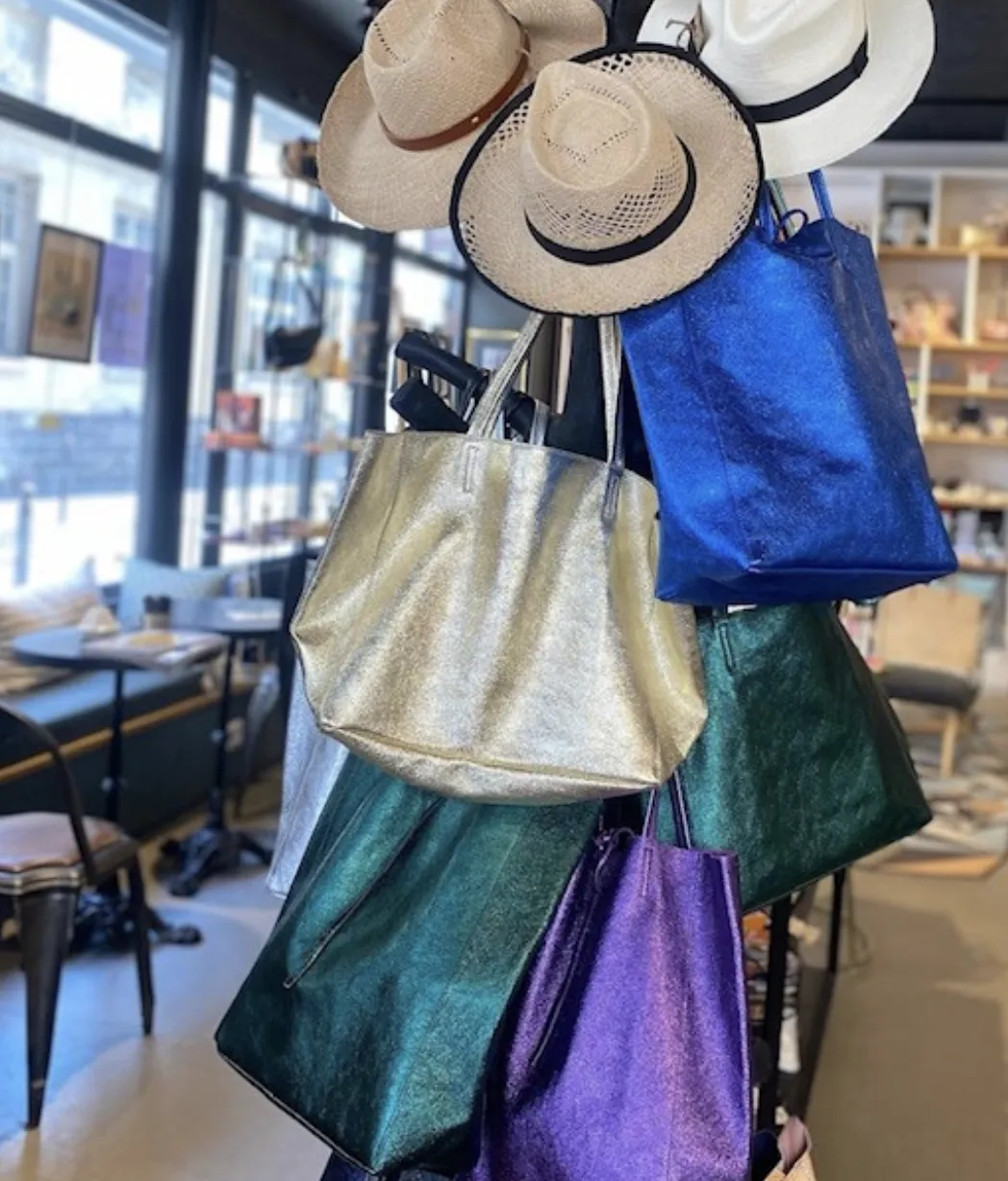 Maison Fanli Metallic Totes