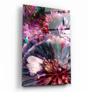 ・"Abstract Colorful Design"・Designer's Collection Glass Wall Art