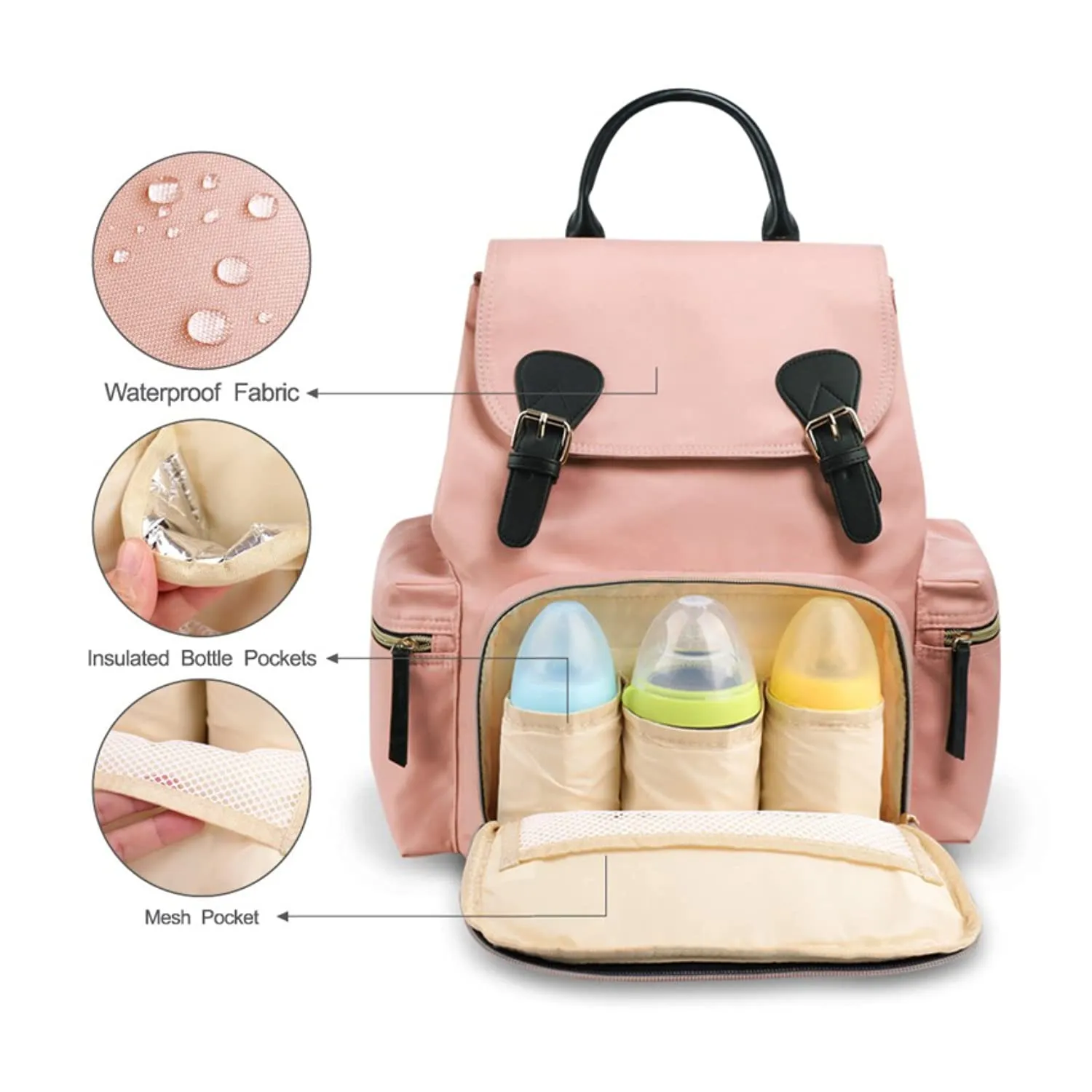 R for Rabbit Caramello Bliss Diaper Bag- Pink