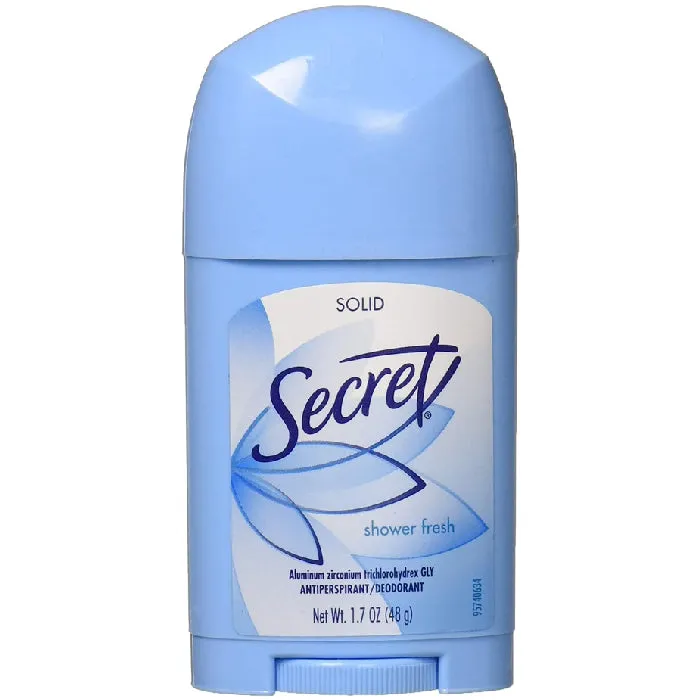 Secret Solid Stick Antiperspirant Deodorant Shower Fresh Scent 1.7 oz