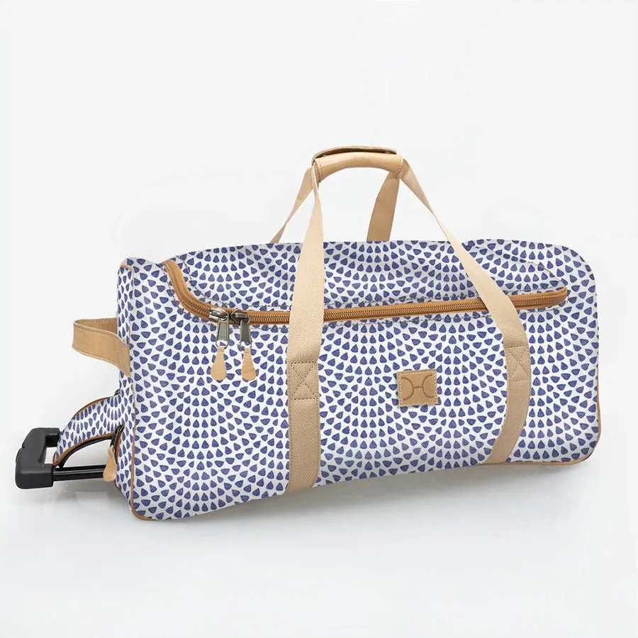 Thandana Laminated Fabric Kids Wheeled Duffel Bag