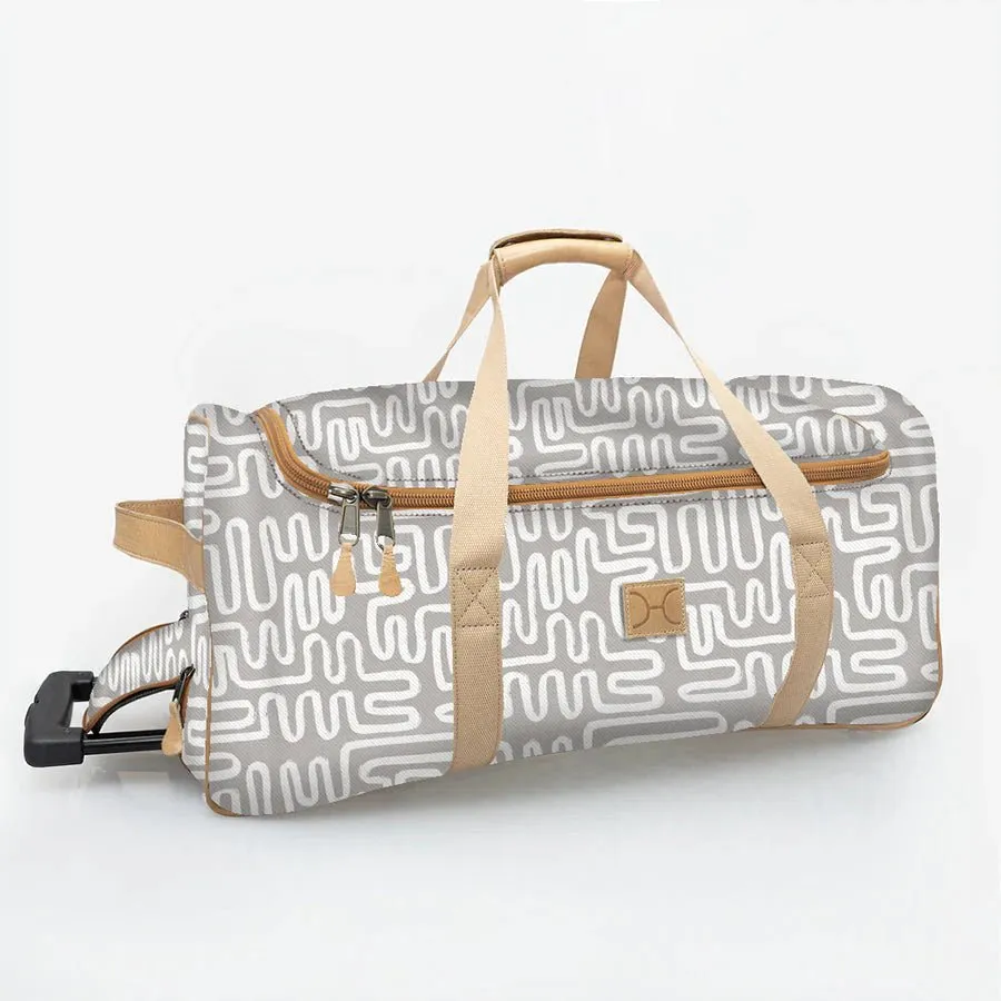 Thandana Laminated Fabric Kids Wheeled Duffel Bag