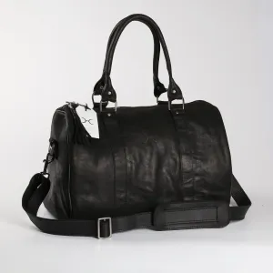 Thandana Medium Leather Travel Duffel Bag