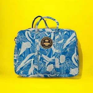 The Blue Blooms 🌺 Laptop Messenger BeeKeeper Bag