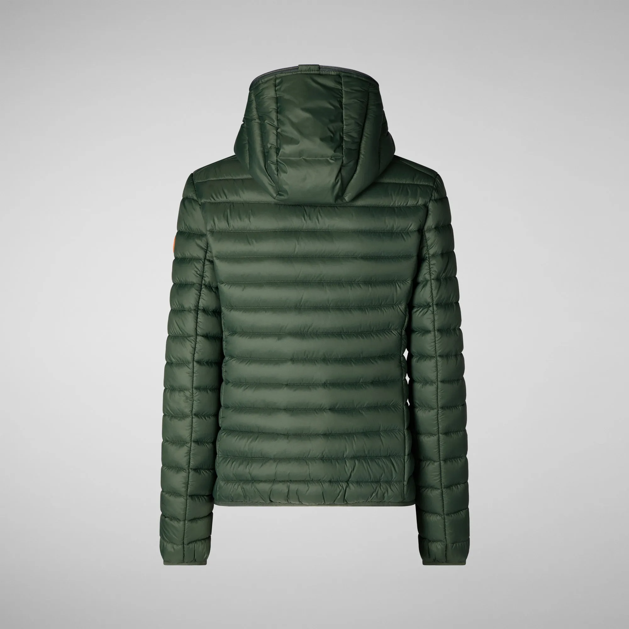 Women's  Hooded Puffer Jacket Daisy in Thyme Green