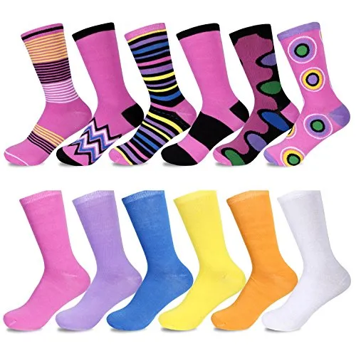 Women's White Crew Socks by Sockletics - 12 Pack of Comfort and Style